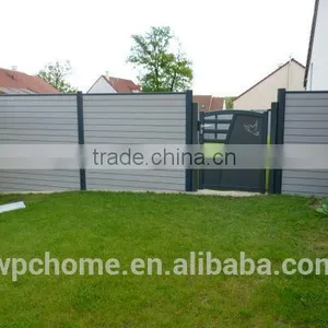 High Quality Easy Assembled Wood Plastic Composite WPC Fence Privacy Fence Screen thumbnail-3