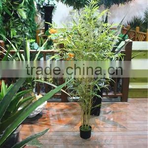 Home Garden for Hotel Decoration 160cm Height Making Artificial Live Plastic Green Bamboo Bonsai Tree EZZPZ06 0202 thumbnail-2