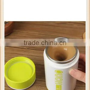 New Battery 10oz Auto Mixing Travel Coffee Cup Stainless Lazy Self Stirring Mugs thumbnail-3