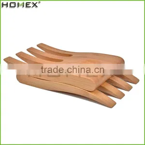 Square Bamboo Wooden Salad Hands thumbnail-1