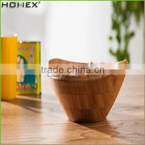Custom Design BSCI Approved Factory Low Cost Bamboo Salad Bowl/Homex_Factory thumbnail-1