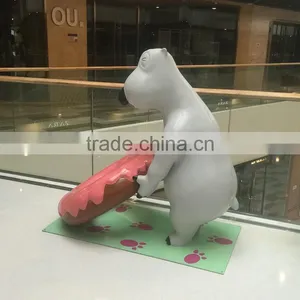 Fiberglass Bear Statue Sculpture With Candy thumbnail-4