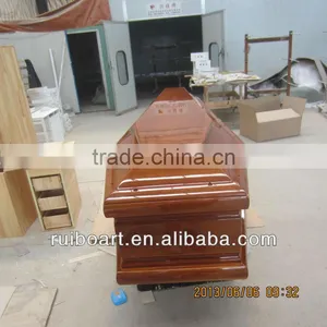 Spain Style Wooden Coffin thumbnail-4