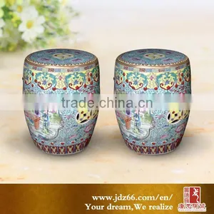 Ancient Style Excellent Quality Chinese Toledo Stool With Ladies Figure for Your Garden Decor thumbnail-1
