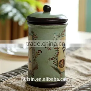 High Quality Classical Rural Bird Ceramic Table Vase With Hand Paint thumbnail-6