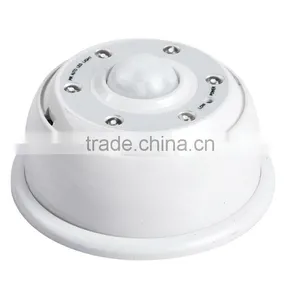 Wireless White 6 Led Pir Motion Sensor Light thumbnail-1