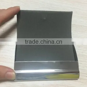 Promotion Leather&Metal Business Card Holder/High Quality PU&Metal Business NameCard Case thumbnail-4