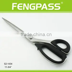 S2-1434 6" Full Stainless Steel With Plastic Handle and 2CR13 Stainless Steel Cutting Paper Office Scissors thumbnail-1