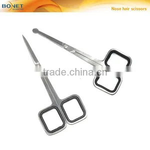 SEM0014 4-3/4'' Stain Polished Blades Square Handle Nose Hair Scissors thumbnail-1