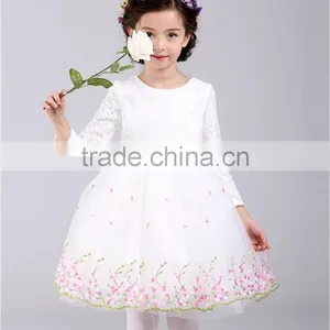 Autumn New Style Toddler Girl Floral Dress For Party Birthday Ceremonies Girls Dress Children Kids Clothes Vestido De Daminha thumbnail-2