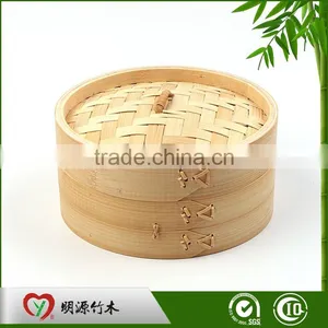 Chinese Bamboo Food Serving Steamer Basket thumbnail-1