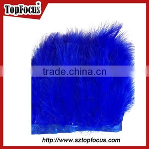 White Turkey Marabou Feather Trimming Fringe Ribbon Tape for Costume Designing or Dress thumbnail-2