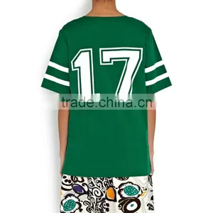 Fashion Girls Streetwear Green Long Printed Baseball Jersey Custom Made With High Quality Dry Fit Technical Performace Fabric thumbnail-2