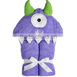 Trade Assurance Applique Animal Baby Hooded Towel Fabric Cotton/custom Terry Baby Towel With Hood for Bath thumbnail-5