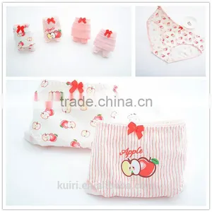 Cotton Seamless Brief Ladies Underwear Manufacturers Love Cute Pink Apple thumbnail-1