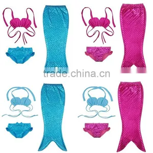 S64837A Children Swim Suit Wholesale Mermaid Tail Swimwear thumbnail-1