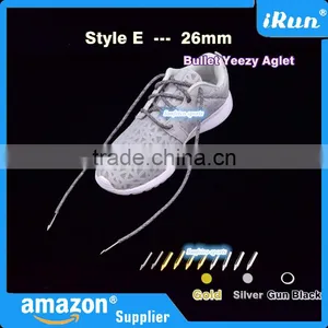 (MOQ:100pcs) Mixed Color Yeezy Lace Bullet Aglets - Yeezy Shoelaces Metal Bullet Endings - 26mm Bullet Metal Ends Aglet Tip thumbnail-6