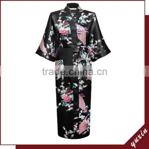 Satin Bridesmaid Robes Long Satin Sleeping Gown Night Dress KL008 thumbnail-1