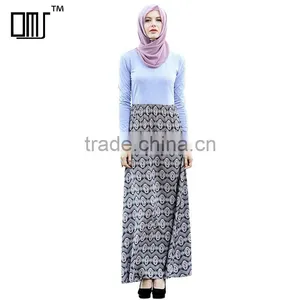 Modest Muslim Islamic Clothing Long Sleeve Hijab Dresses for Women thumbnail-1