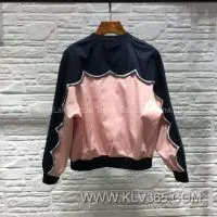 New Design Spring Autumn Women Fashion Polyester Satin Baseball Bomber Jacket thumbnail-3