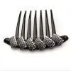 Fashion Rhinestone Squares Purple Hair Comb For Women thumbnail-1