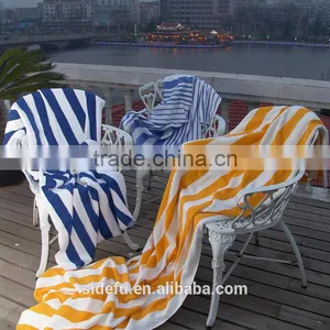 China Manufactural Hot Sell 100% Cotton Custom Stripe Beach Towel thumbnail-1