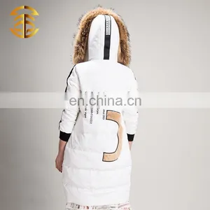 European Style Fashion Fox Collar Duck Feather Comfy Long Down Jacket thumbnail-5