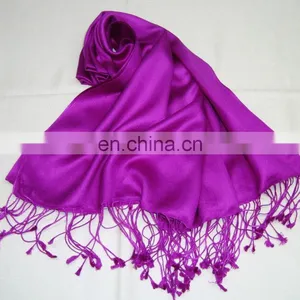 Plain Silk Scarves,100% Silk Shawls thumbnail-2
