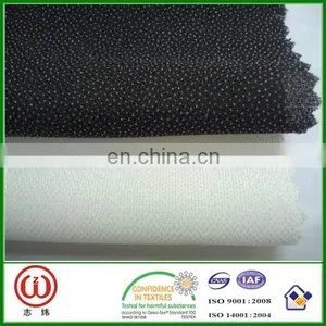 High Quality Woven Interlining Textile Fabric pa Pes Fabric thumbnail-1