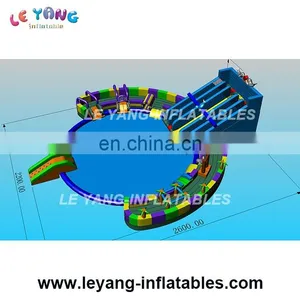 2017 New Design Giant Inflatable Water Park With Slide and Pool Used on Land thumbnail-2