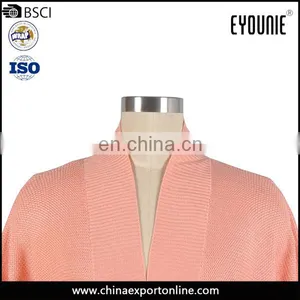 Spring Women Dolman Sleeve Long Cardigan Sweater Coat Without Buttons thumbnail-3