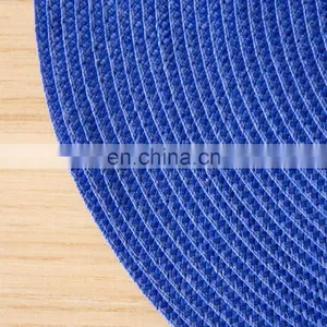 Black Plain Round Plastic Placemat ROUND PLASTIC PLACEMAT thumbnail-4