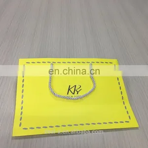 Nylon Rope Thick Shopping Bag for Sexy Women Evening Dress Bag Can do Company Slogan Embossed thumbnail-4