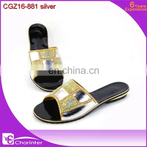 2016 Ladies Slipper Shoes With Stones Indian Ladies Shoes Size | New Lady High Heel Shoes With Matching Purse thumbnail-2