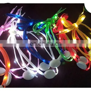Wisdom Victory 2015 Flashing Nylon LED Shoelaces Light Up Glow Waterproof Shoestring for Disco Party thumbnail-2