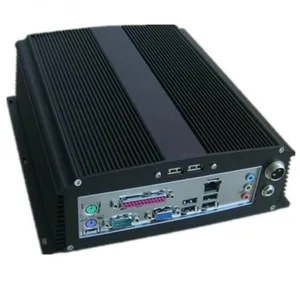 Mini-itx HTPC Case Computer Gaming Car PC Black Mini ITX Aluminum Chassis Cases With WallMount Bracket ,with Dual Usb po thumbnail-1