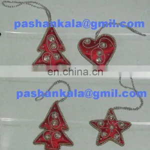 Hand Beaded Christmas Hanging Item thumbnail-1