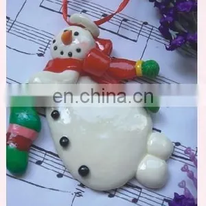 Fashional Style Cheap Polymer Clay Christmas Snowman thumbnail-3