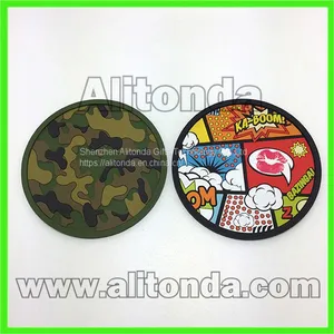 Custom Pvc Soft Anti-slip Cute Cartoon Animal Character Food Flower Coaster for Home or Promotional Gifts thumbnail-5