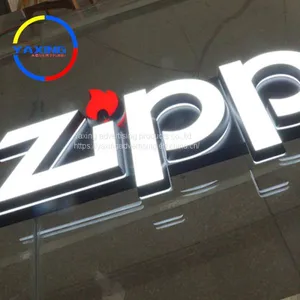 Custom Outdoor Sign Letter 3d Backlit Stainless Steel Backlit Letter Sign thumbnail-1