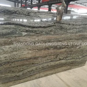 Grey Wave Marble,Zebra Stripe Marble,Grey Wooden Marble,blue Bamboo,Grey Straight Marble, Grey Wave Marble Slabs & Blocks thumbnail-5