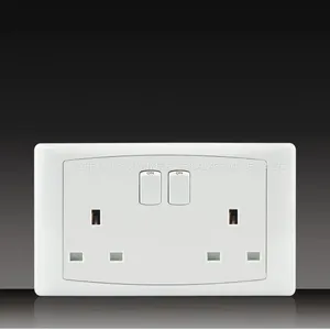 10A 250V Push Button Wall Switch Socket Digit Telephone Socket With Data Socket thumbnail-2