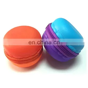 Round Mini Coin Bag Promotions Portable Silicone Change Key Purse Custom Wallet thumbnail-6