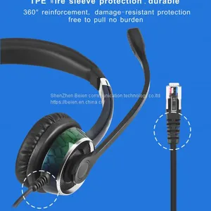 China Beien FC22 QD Business Telephone Headset for Call Center Customer Service Multimedia Teaching Headset thumbnail-1