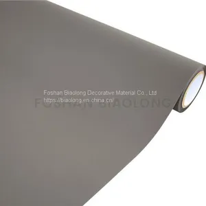 Moisture-proof Soft Touch Plain Color PVC Plastic Film Roll for Wardrobe Decoration thumbnail-2