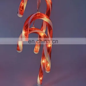 Battery Powered 3D Candy Cane Christmas Crutch Fairy LED String Light Party Light thumbnail-1