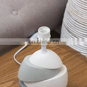 Novel Furniture Restaurant Office Desk Light Custom Ceramic Base Matte Table Lamps for Home Decoration thumbnail-3