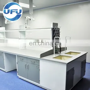 New-design Lab Furniture Full Steel Chemical Lab Central Work Bench thumbnail-2