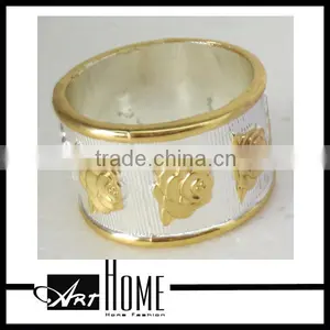 2014 Fashion Diamond Gold Napkin Rings for Table Decoration thumbnail-1