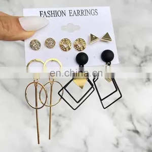 Multiple Styles Gift Earing Temperament Tassel Sets Stud Girl Earring Set thumbnail-3